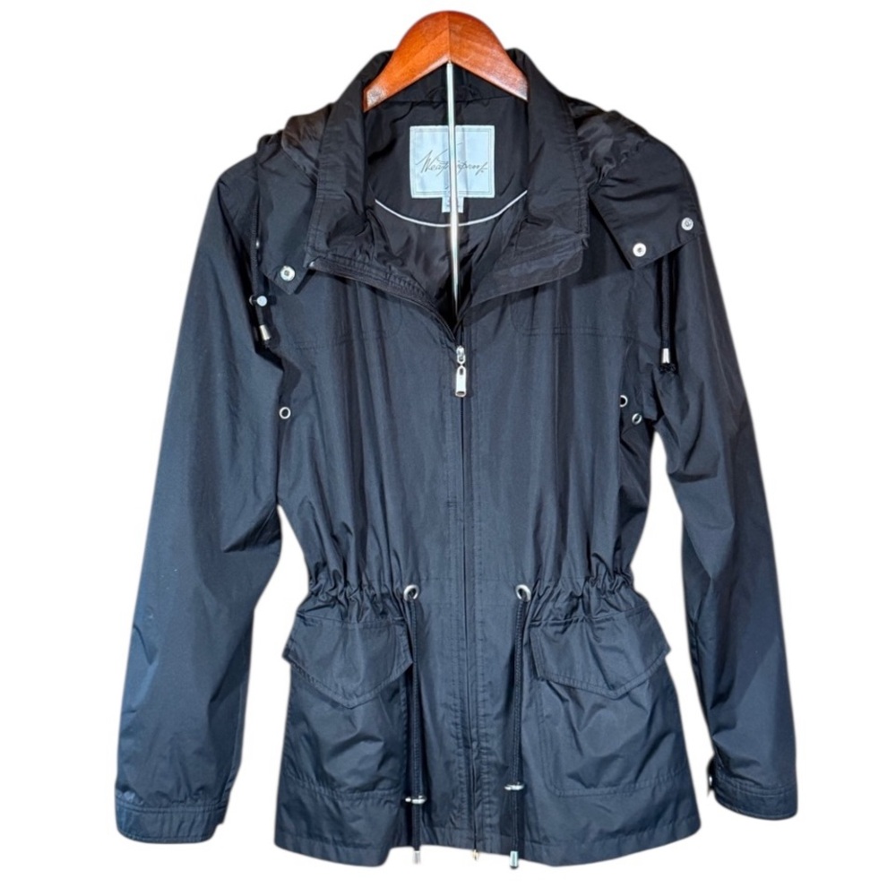 Weatherproof Black Women’s Jacket Removable Hood Size Medium